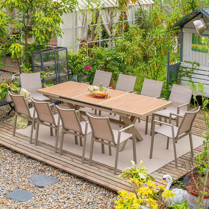 Outdoor Furniture Dining Set - 현대적인 내구성 있는 알루미늄 정원 테이블