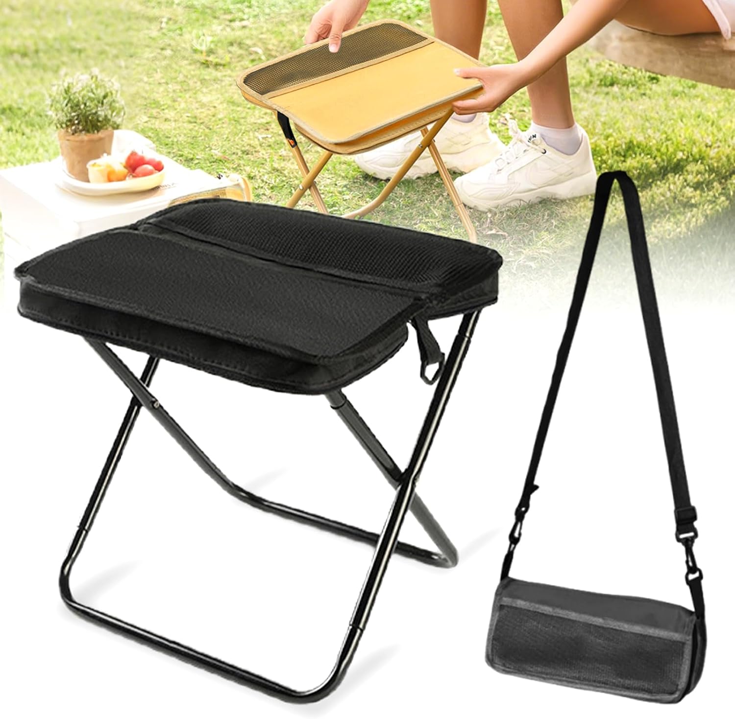 Outdoor Furniture Rope - GMOX 휴대용 접이식 캠핑 의자 1.5lbs