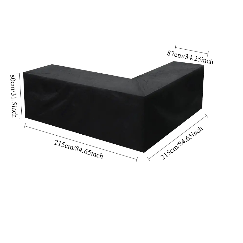 Outdoor Furniture Cover Xl - L자형 다기능 커버 야외 라탄 소파