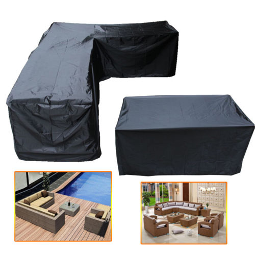 Outdoor Furniture Cover Xl - 방수 야외 가구 커버, L 모양