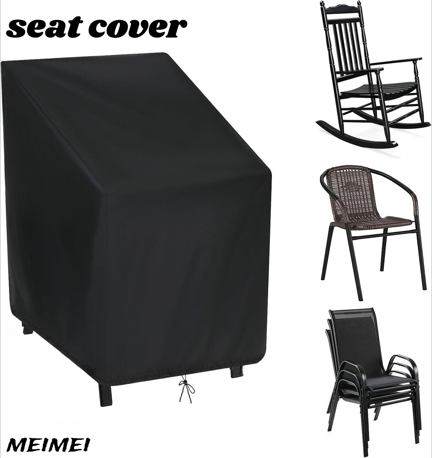 Outdoor Furniture Waterproof - 스태킹 의자 먼지 커버 보관 가방