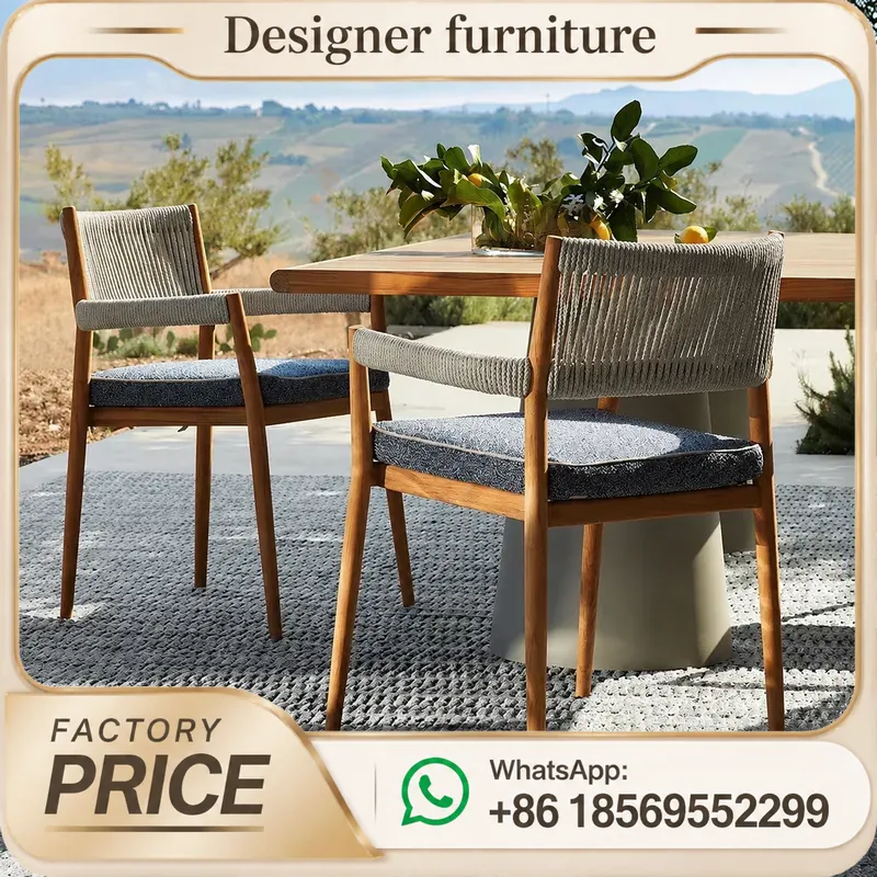 Outdoor Furniture Dining Set - 티크 파티오 가구 세트 야외 정원