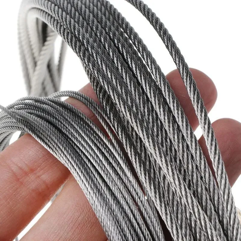 Outdoor Furniture Rope - 1롤 5/10M 스테인레스 스틸 와이어 로프