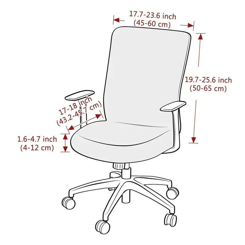 1PC 솔리드 컬러 사무실 의자 커버 자카드 컴퓨터 책 - Outdoor Furniture Cover Xl 리뷰 및 가격