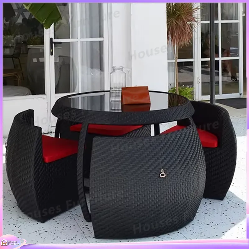 야외 라탄 식탁 세트, 방수 및 자외선 차단 기능이 있 - Outdoor Furniture Dining Set 리뷰 및 가격