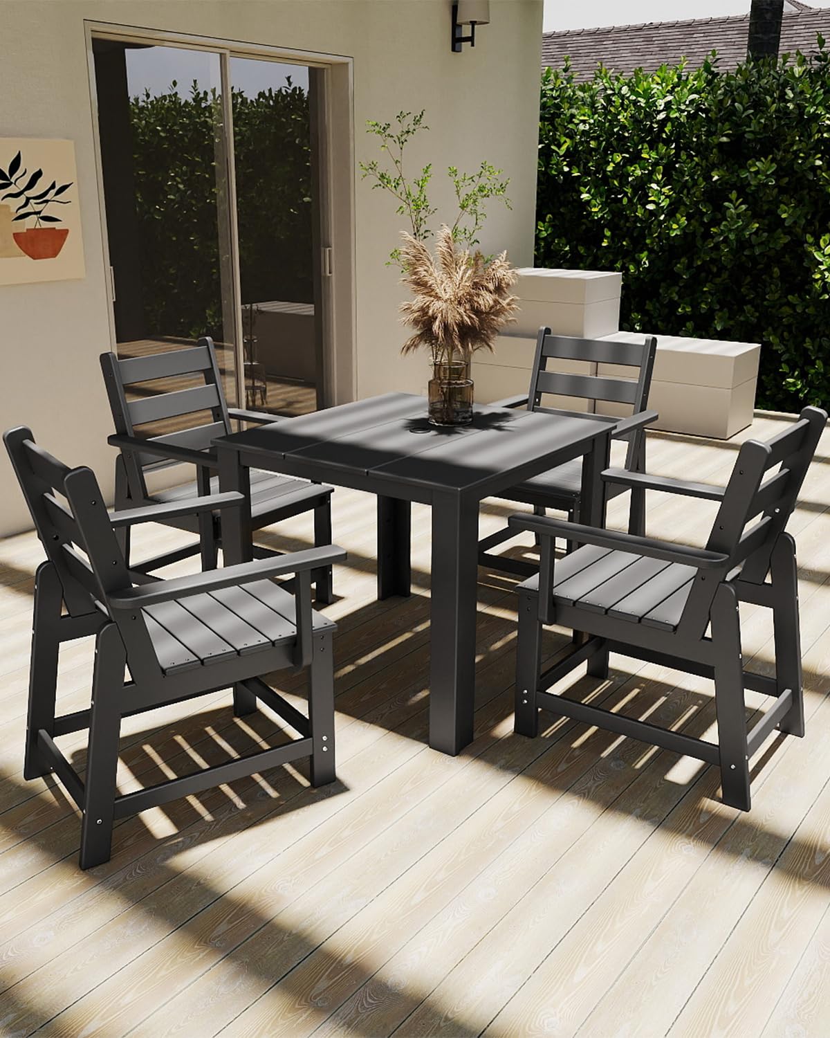 HDPE 야외 식탁 의자 세트 2개, 전천후 탈부착 가 - Outdoor Furniture Dining Set 리뷰 및 가격