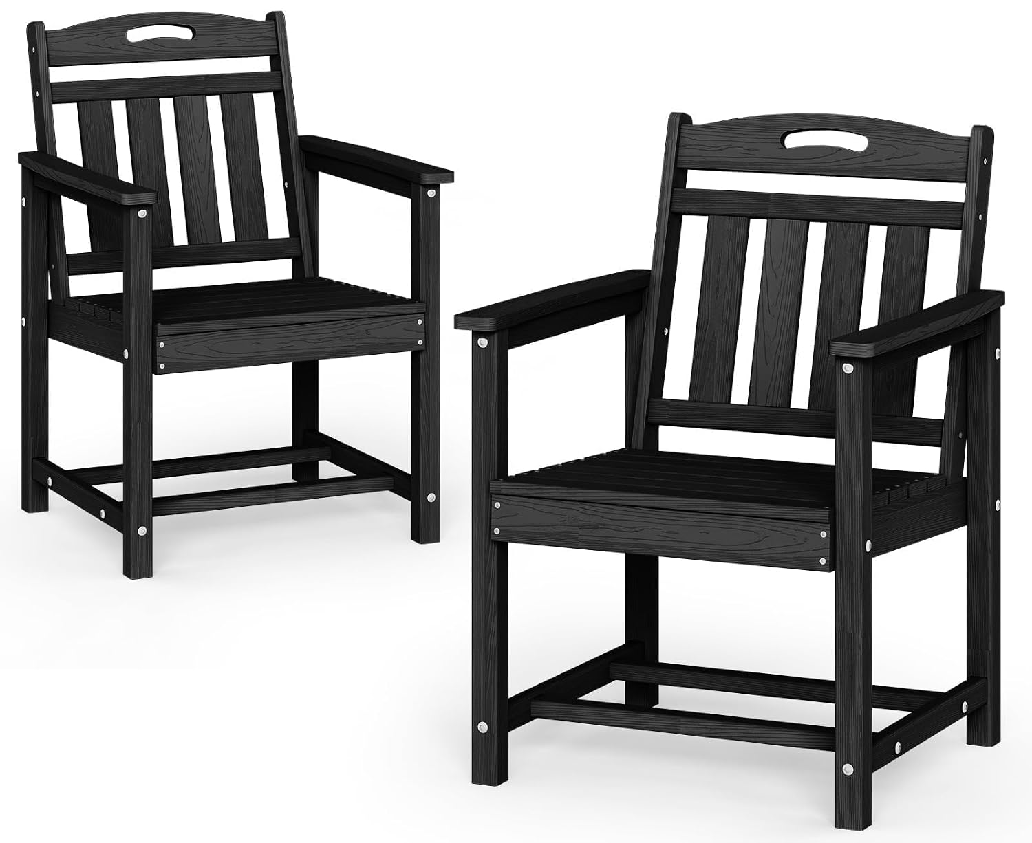 방수 HDPE 파티오 식탁 의자, 넓고 인체공학적인 좌 - Outdoor Furniture Dining Set 리뷰 및 가격