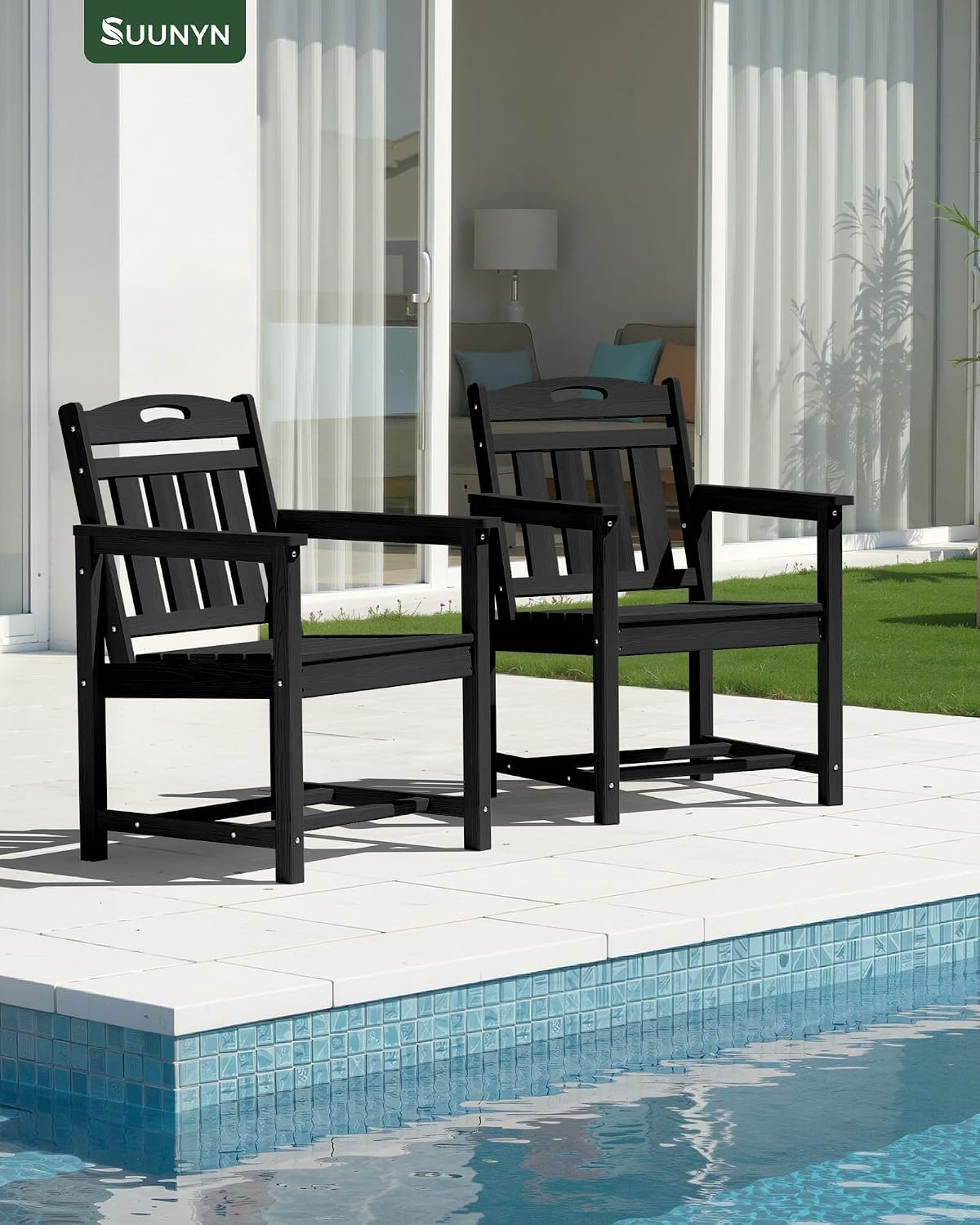 방수 HDPE 파티오 식탁 의자, 넓고 인체공학적인 좌 - Outdoor Furniture Dining Set 리뷰 및 가격