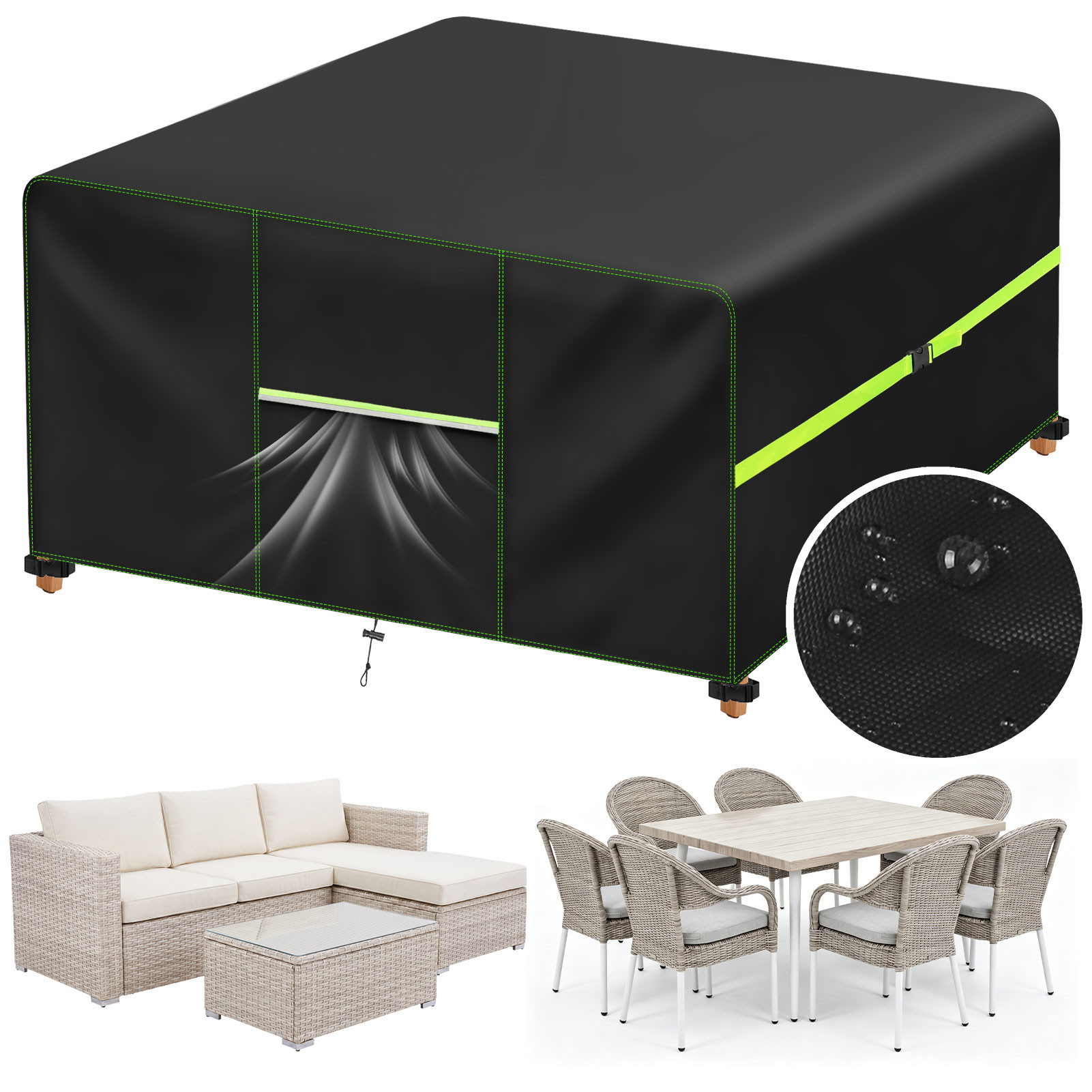 통풍구가 있는 정원 가구 커버 방수 파티오 등나무 소파 - Outdoor Furniture Upholstery Near Me 리뷰 및 가격