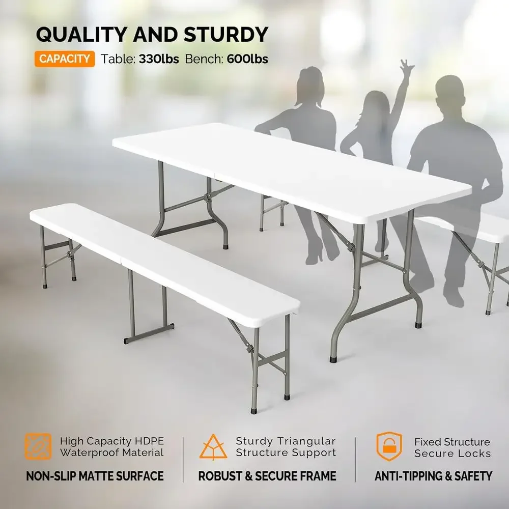 야외 피크닉 테이블 세트(벤치 2개, 6인용 식사 공간 - Outdoor Furniture Dining Set 리뷰 및 가격