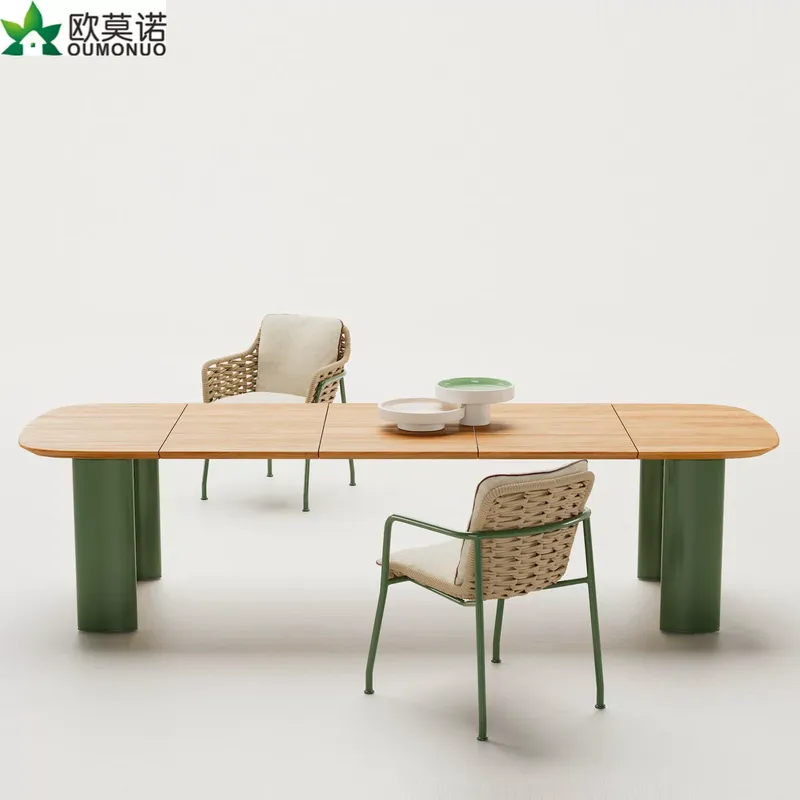 북유럽 라탄 야외 식탁 의자 세트 홈스테이 빌라 호텔  - Outdoor Furniture Dining Set 리뷰 및 가격