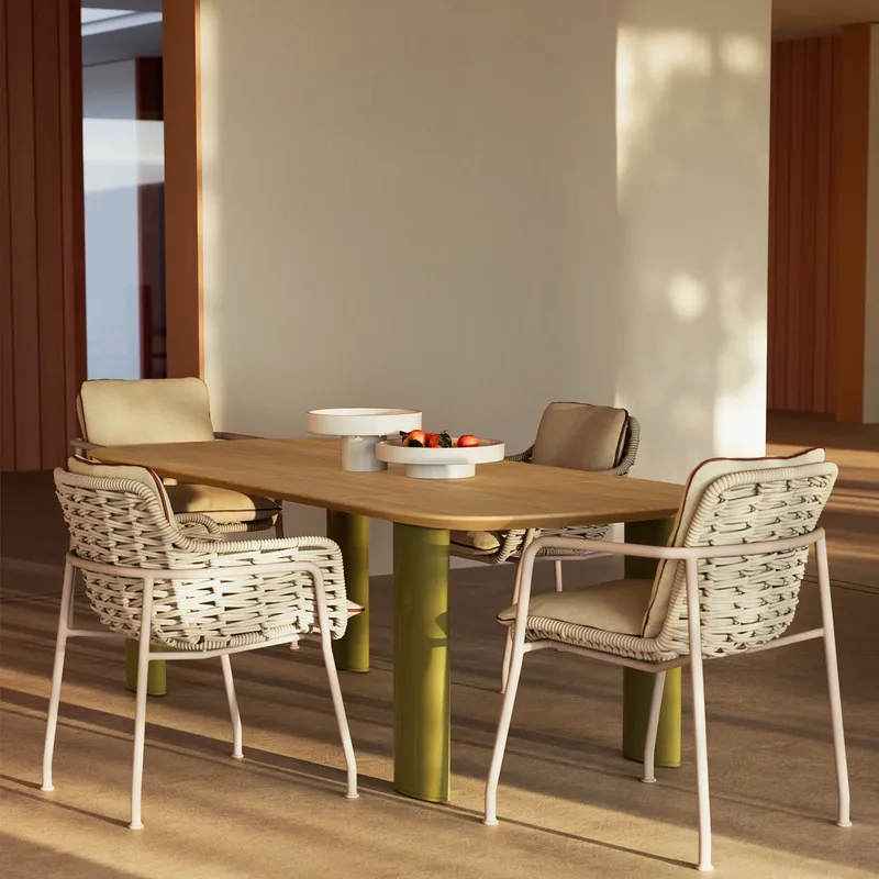 북유럽 라탄 야외 식탁 의자 세트 홈스테이 빌라 호텔  - Outdoor Furniture Dining Set 리뷰 및 가격