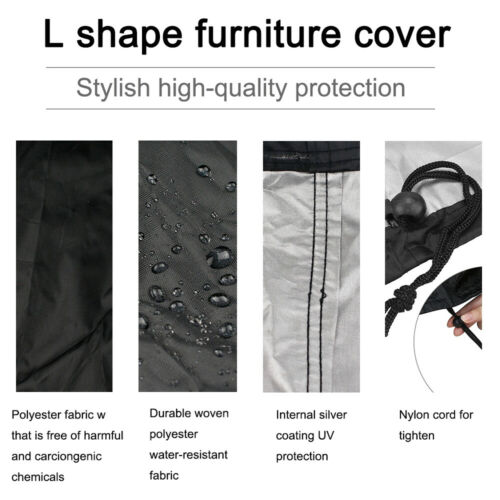 방수 야외 가구 커버, L 모양 코너 가든 파티오 등나 - Outdoor Furniture Cover Xl 리뷰 및 가격