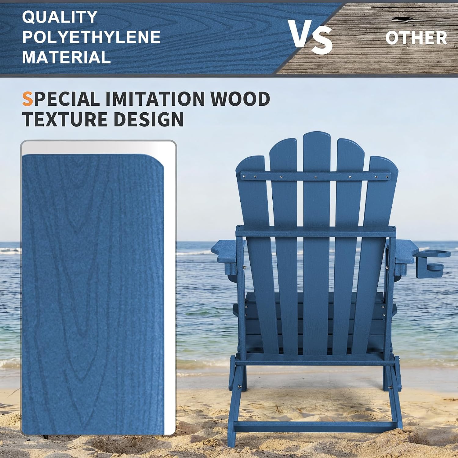 대형 접이식 아디론닥 의자 2개 세트, 400LBS 하 - Outdoor Furniture Easy To Clean 리뷰 및 가격