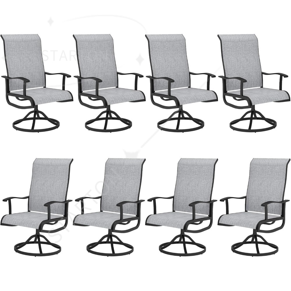 파티오 회전 의자 세트 야외 회전 로커 식탁 의자 모든 - Outdoor Furniture Dining Set 리뷰 및 가격