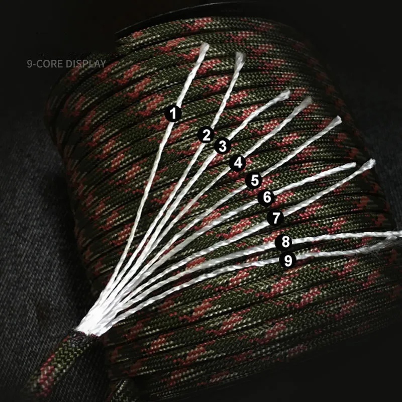 100M 550 군사 표준 9 코어 파라코드 로프 4m - Outdoor Furniture Rope 리뷰 및 가격