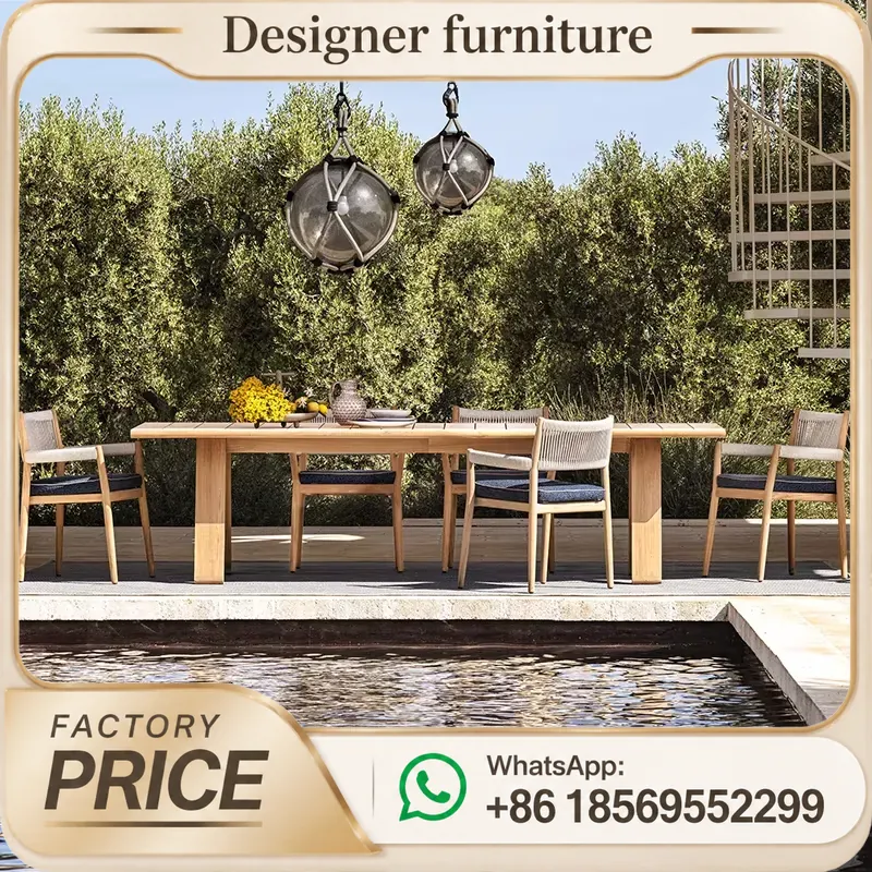 티크 파티오 가구 세트 야외 정원 수영장 옆 방수 모든 - Outdoor Furniture Dining Set 리뷰 및 가격