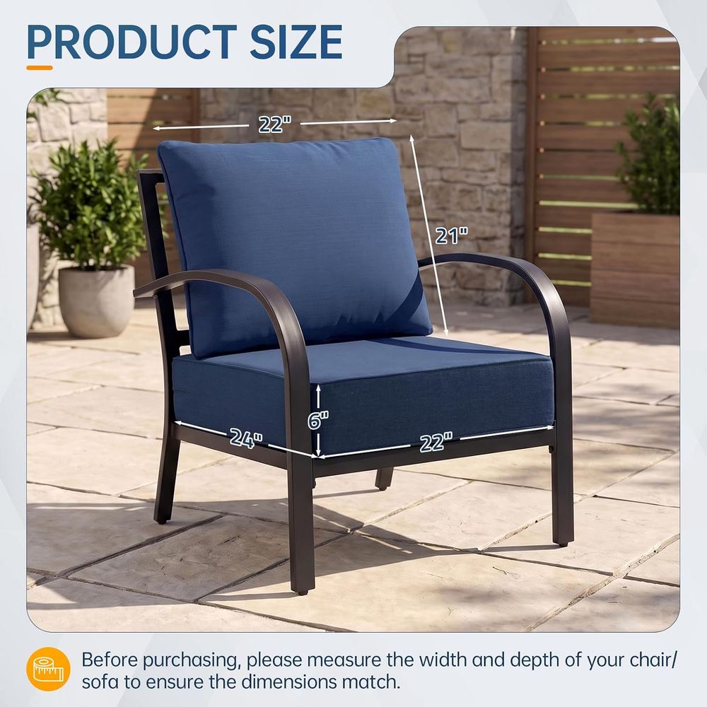 야외용 가구 쿠션, 6인치 두께의 방수 시트 쿠션, 2 - Outdoor Furniture Waterproof 리뷰 및 가격