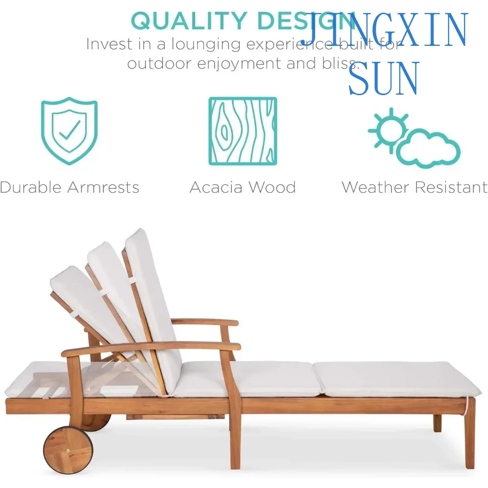 79x26인치 아카시아 나무 긴 의자 라운지 의자 안락 - Outdoor Furniture Without Cushions 리뷰 및 가격